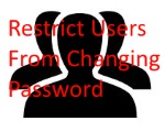 Prevent users from changing password
