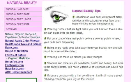 natural beauty tips