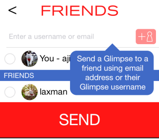 Select Friends to Send