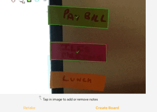 Select Sticky Notes to Add Them to Board
