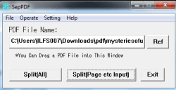 SepPDF- split PDF pages