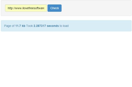 check loading speed of websites