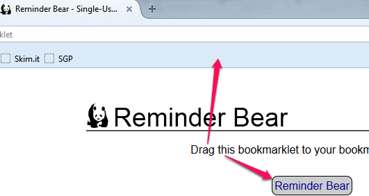 add boookmarklet to browser's bookmarks bar