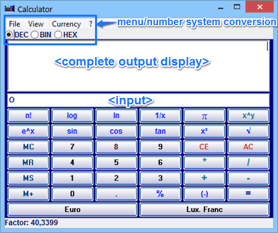 alternate calculator ui