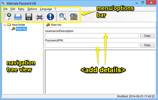 alternate password db homepage