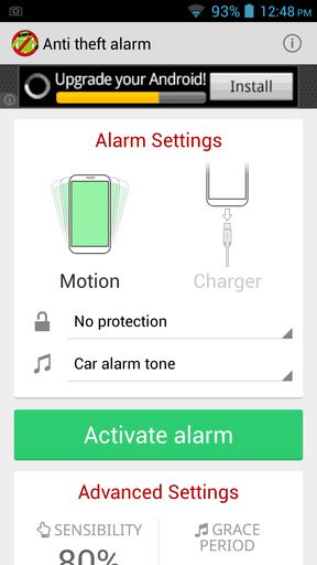 anti theft alarm apps for Android 1