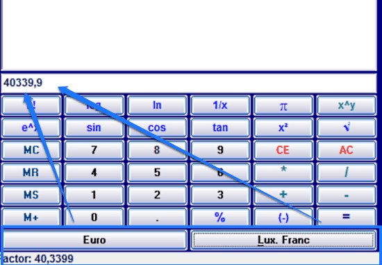 currency exchange rate