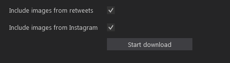 enable options to fetch images from retweets and Instagram