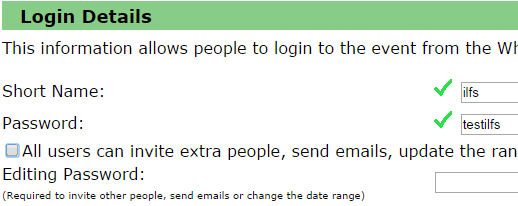 enter login details