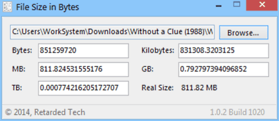file size in bytes usage