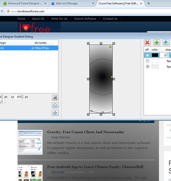 gradient generating addons firefox 3