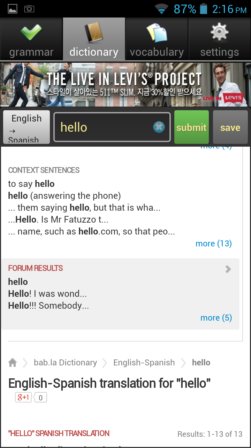 multilingual dictionary android apps 4