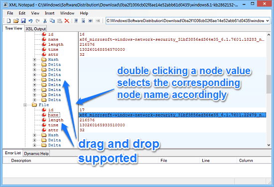 node edits double click