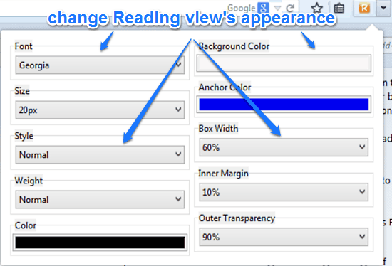 reader properties