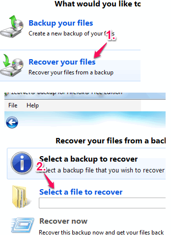 recover Firefox with backup file