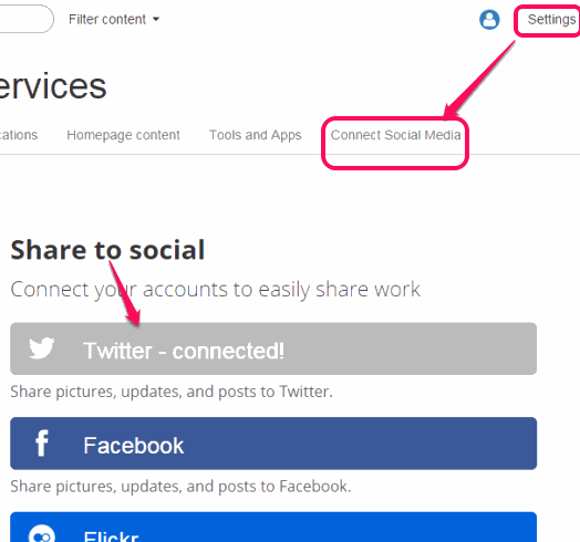 share your website post to your other social networking accounts