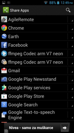 sharing apps android 4