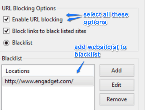 url blocking