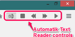 Automatik Text Reader- interface
