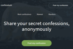 Confessium- Post your confessions anonymously