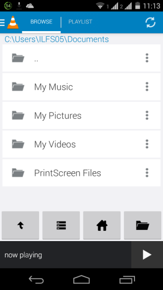 Files and Folders to View Media Files