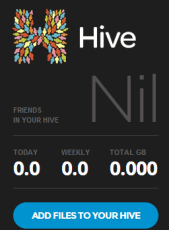 Hive- free unlimited cloud storage website