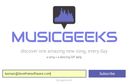 Musicgeeks- discover new song every day with dancing gif