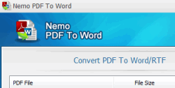 Nemo PDF to Word- bulk convert PDF to word
