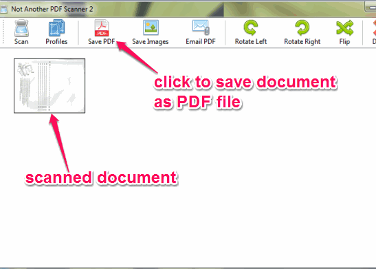 Not Another PDF Scanner 2- interface