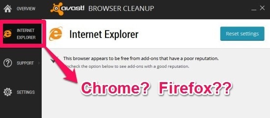 Avast 2015 Browser Cleanup