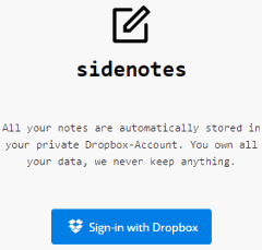 Sidenotes- Chrome extension to create notes