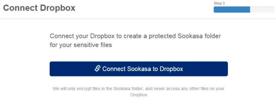 Sookasa Connect to Dropbox