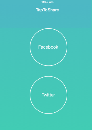 TapToShare Interface
