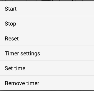 Timer Settings