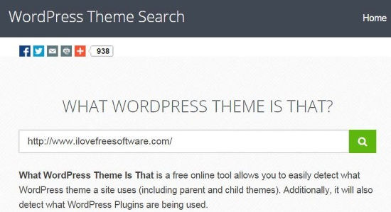 WhatWPThemeisThat Home Page