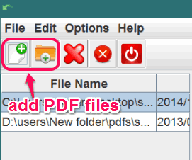 add PDF files