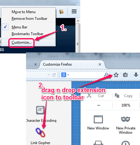add extension icon to toolbar