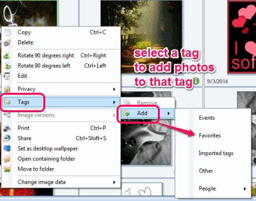 add photos to tag