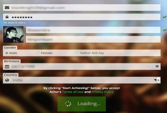 Achvr Account Set Up