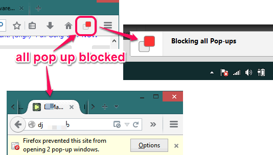 block all pop ups
