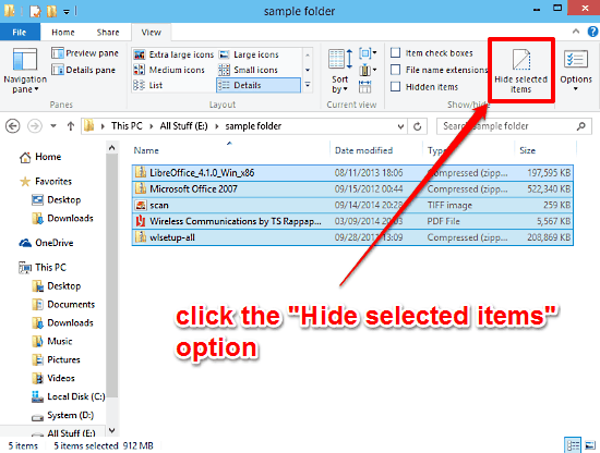 Files in folder. Sample of a folder 📁.