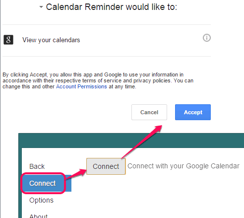 connect your Google account