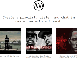 create online music playlist and share with a friend