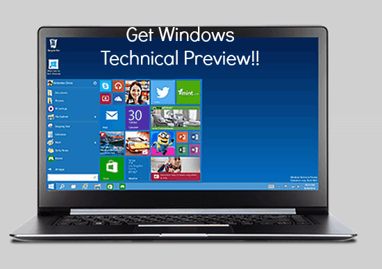 download windows technical preview header