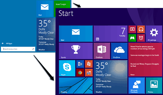 enable start screen in windows 10 header image