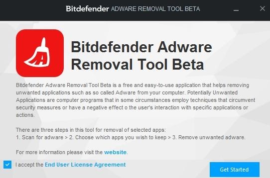 Bitdefender Adware Removal Tool Get Started