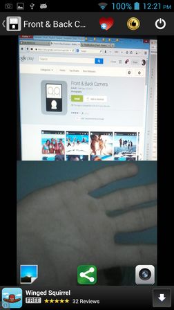 front back camera apps for Android 2