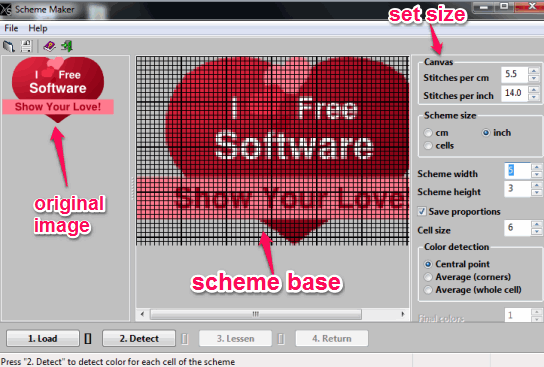 insert input image and generate scheme base