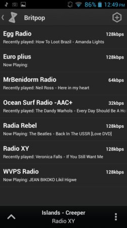 music streaming apps android 4