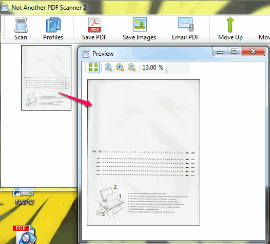 preview of document image